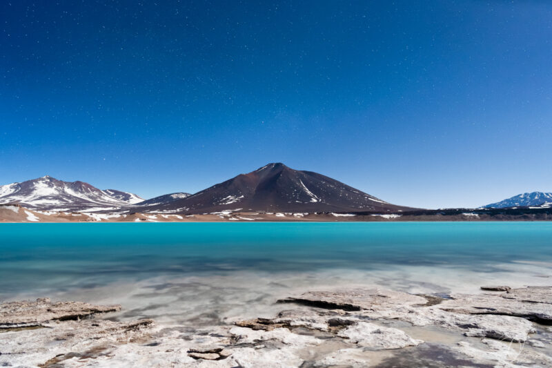 Astrophotography Nightscape Aude Nowak Odysseys Dream Photographie de paysages nocturnes Art Décoration Intérieur Chili volcan Atacama, Magnifique lac d´atitude au clair de lune