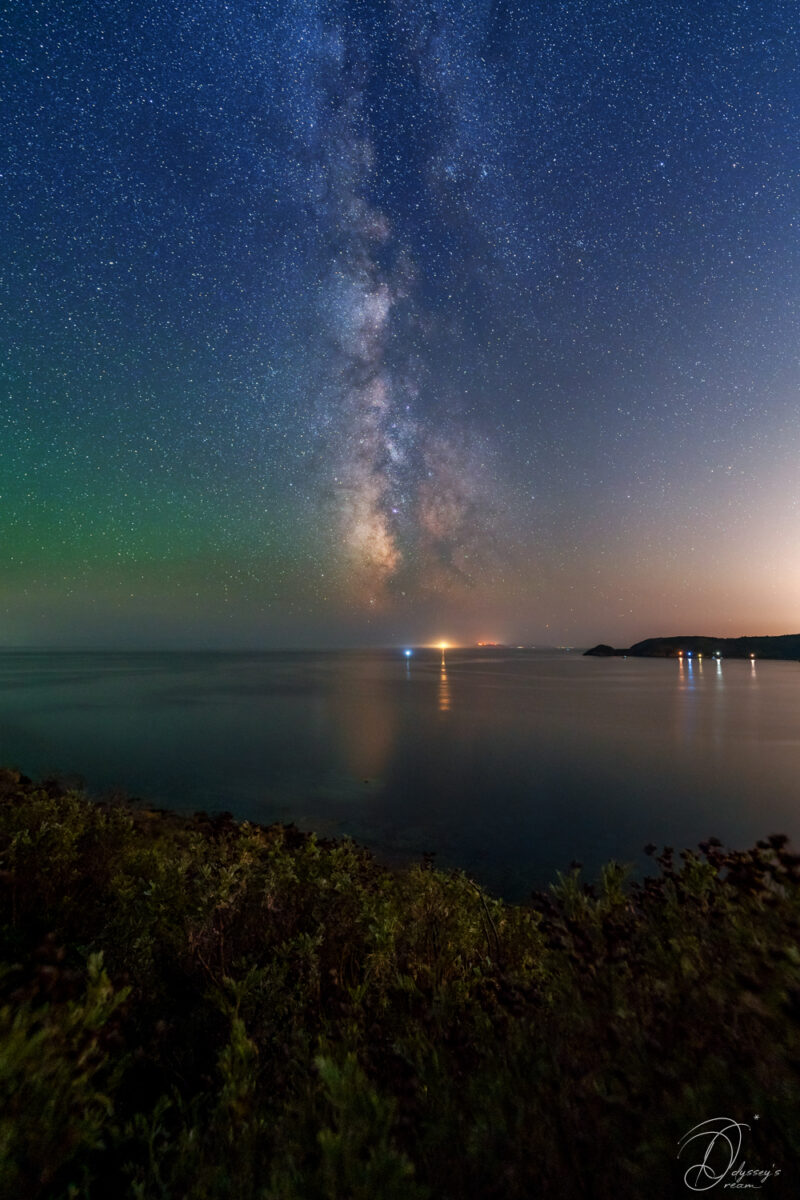 Astrophotography Nightscape Aude Nowak Odyssey's Dream Sud de la France Mer Méditerannée Saint Tropez