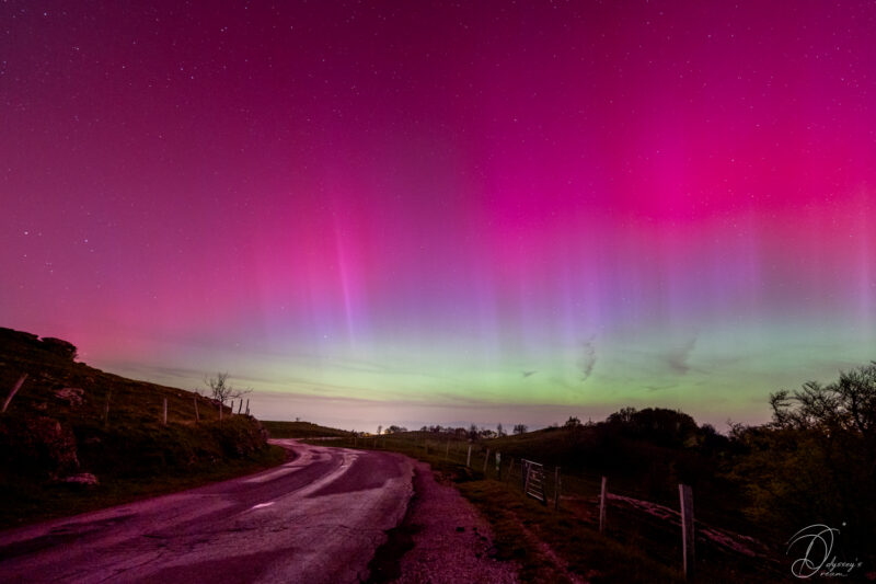 Astrophotography Nightscape Aude Nowak Odyssey's Dream Aurores Boreales Alpes Geneve Mont Saleve