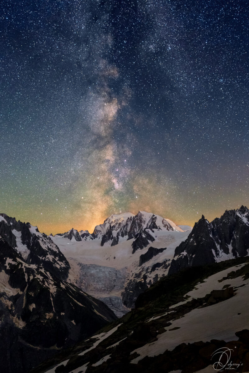Astrophotography Nightscape Aude Nowak Odyssey's Dream Alpes Montagnes