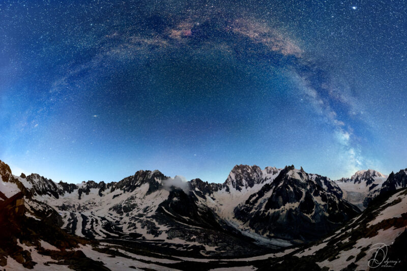 Astrophotography Nightscape Aude Nowak Odyssey's Dream Alpes Montagnes