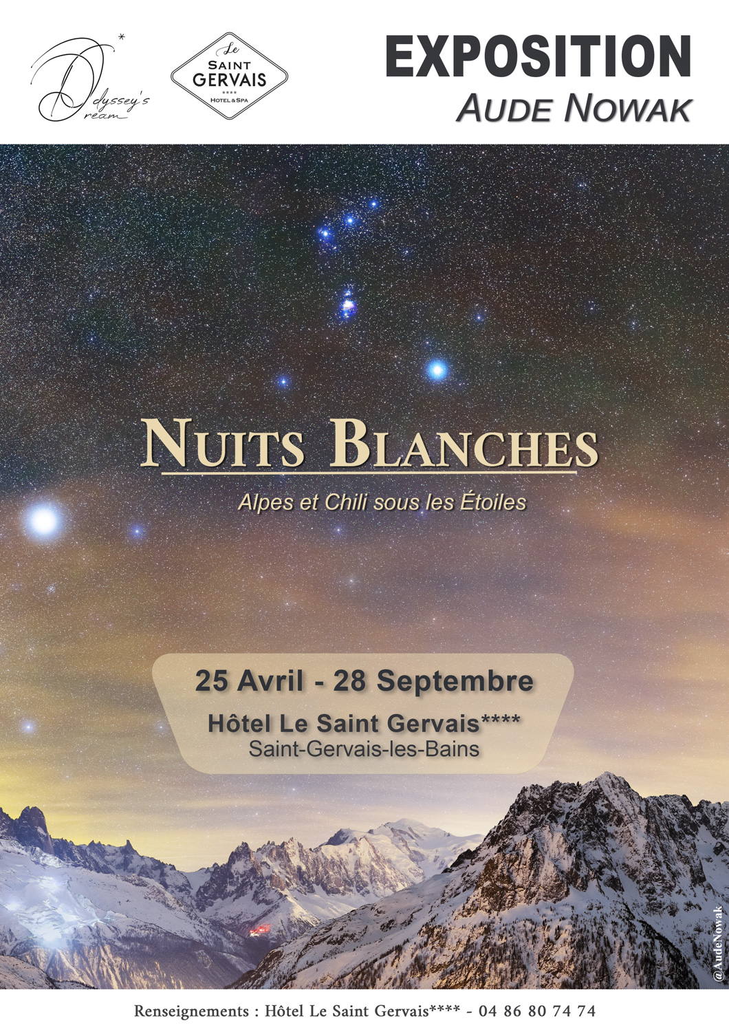 Exposition Aude Nowak Hotel Saint Gervais